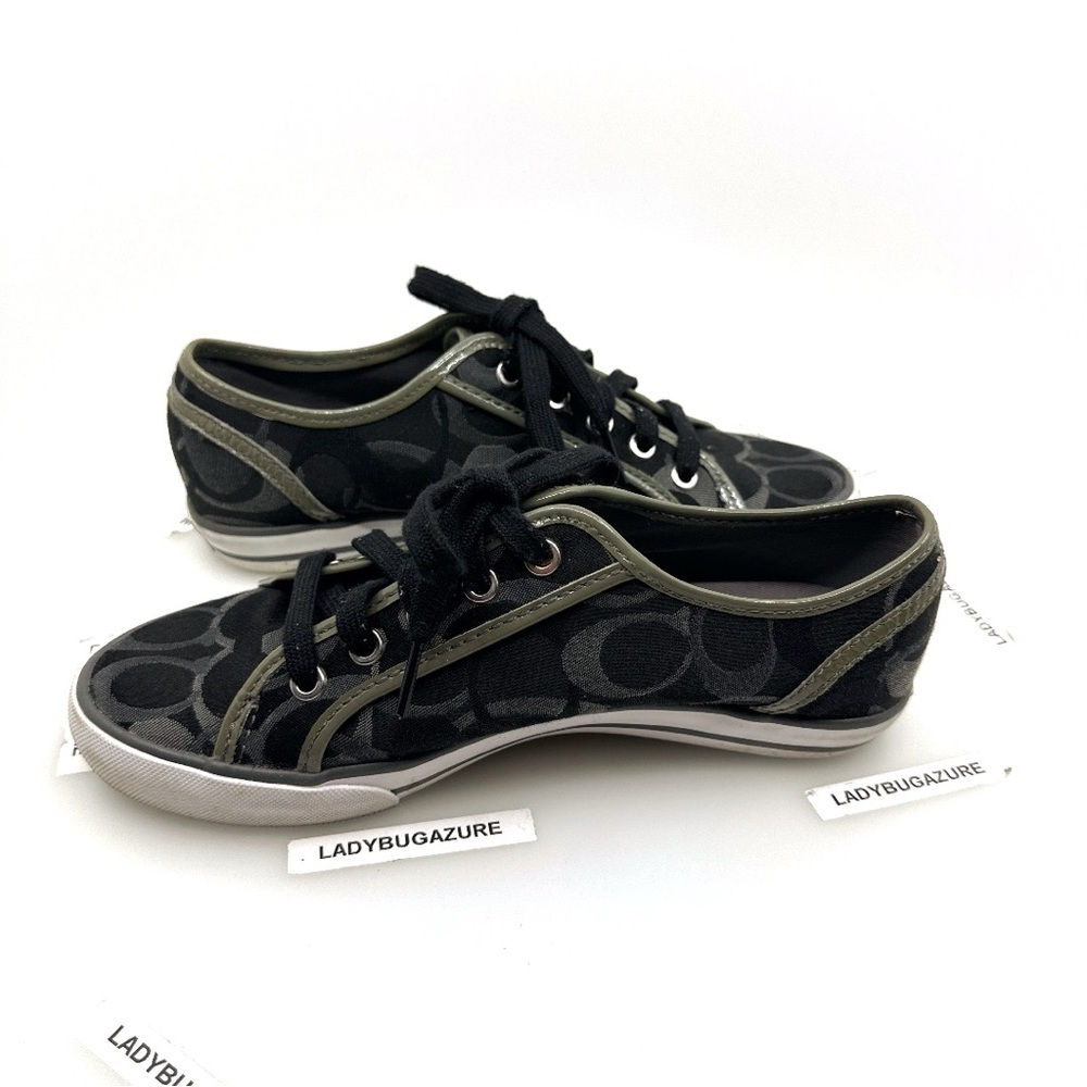 Coach Black and Gray Women's Sneakers - Picture 5 of 11